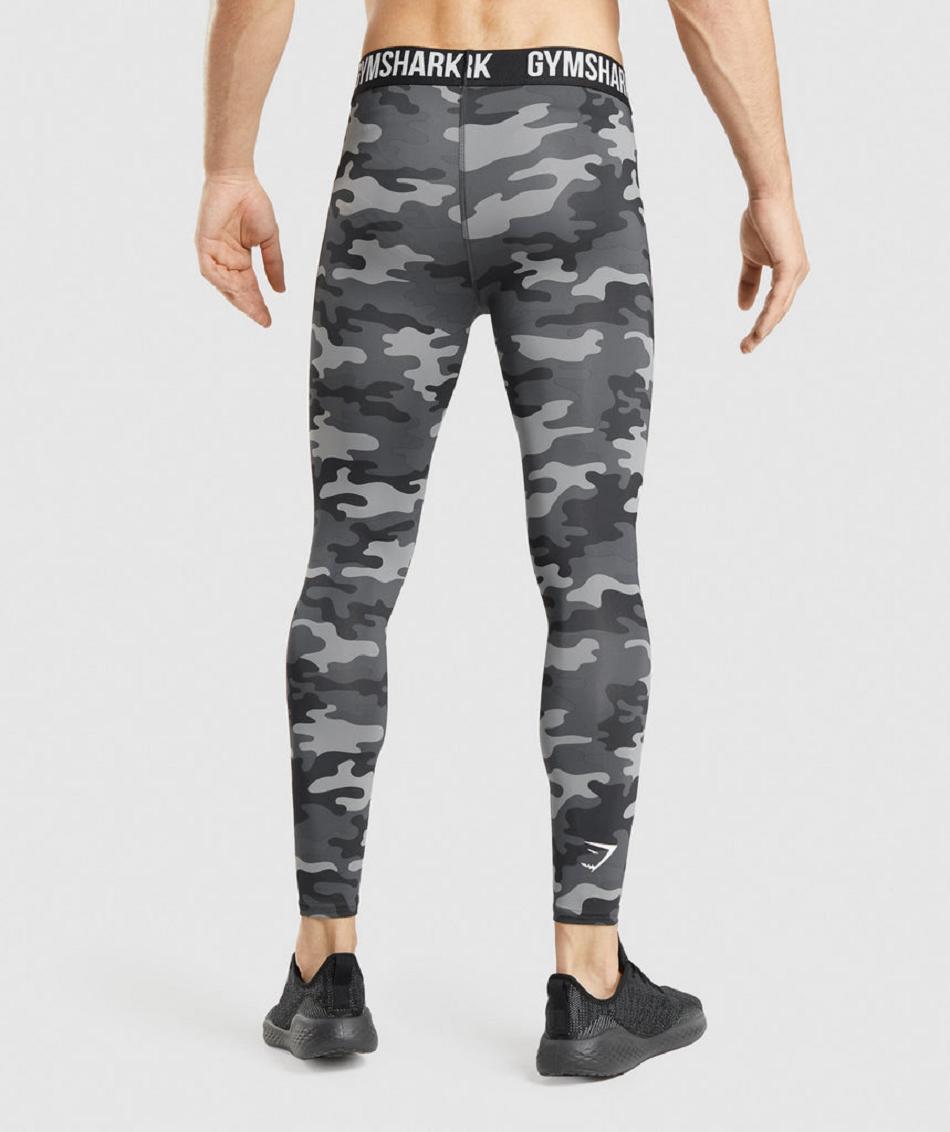 Legginsy Męskie Gymshark Element Szare | PL 4104JPQ